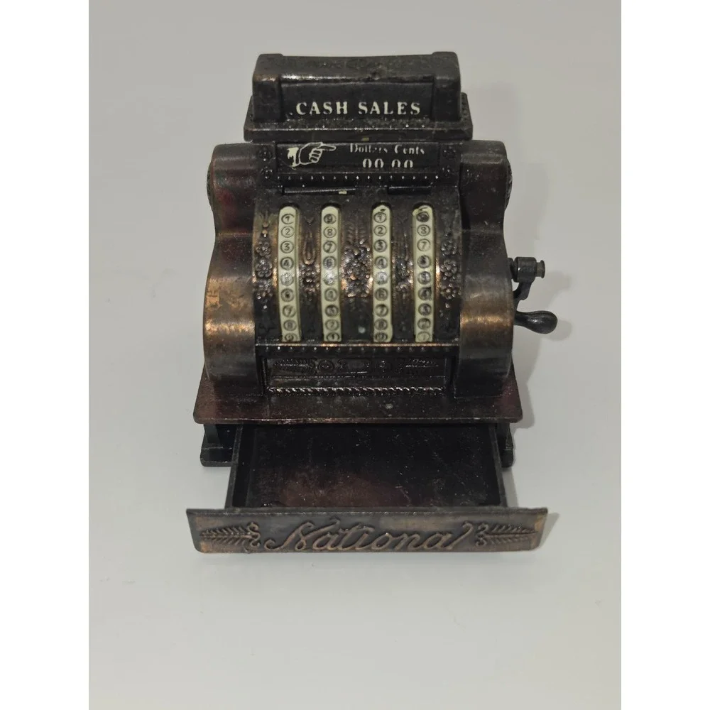 Vintage Miniature National Cash Register-Metal Pencil Sharpener